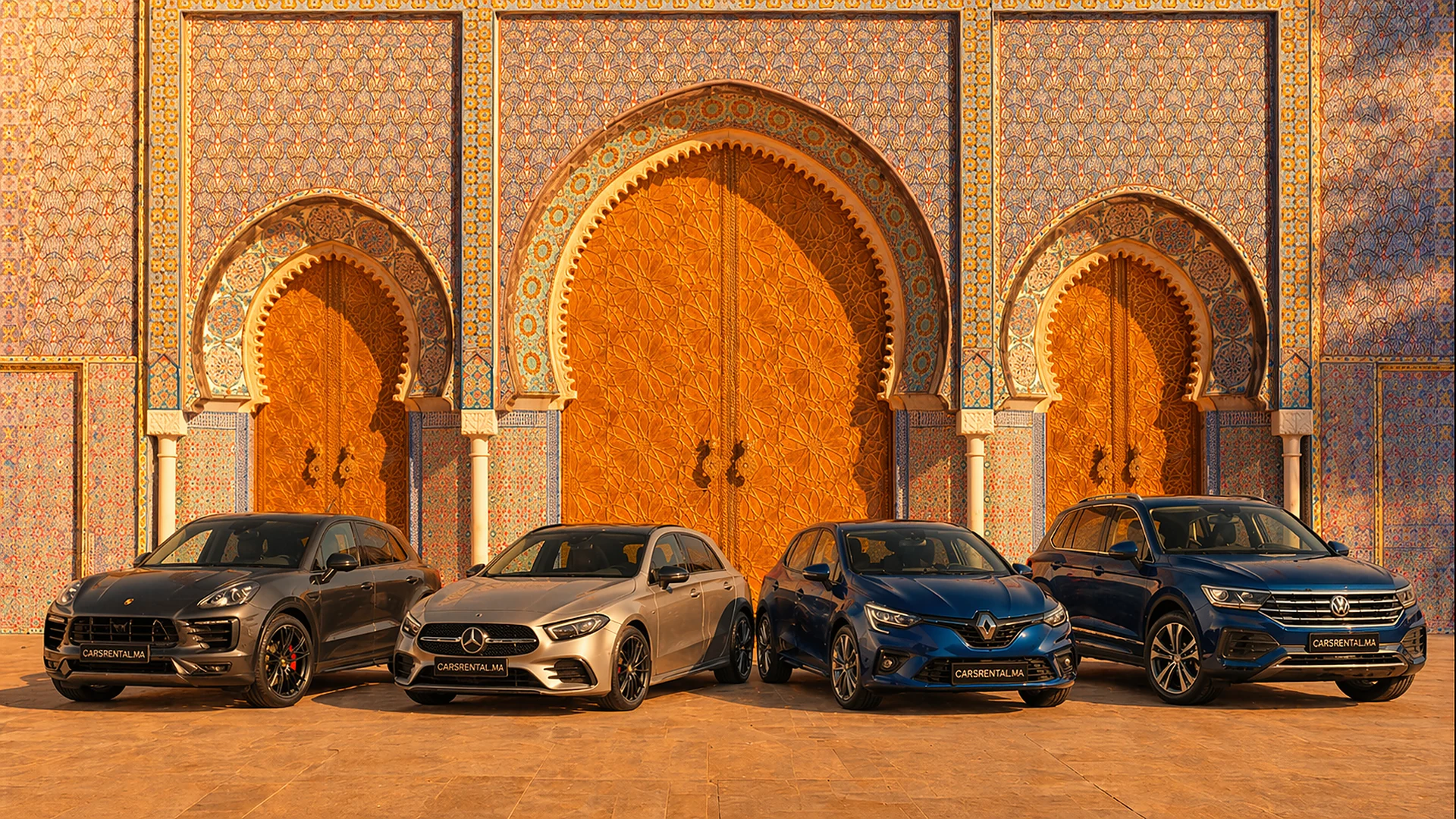 Traditional Moroccan palace gate — CarsRental Morocco